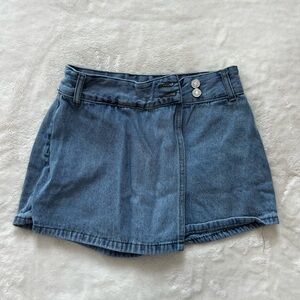 Stylish Blue Denim Skort